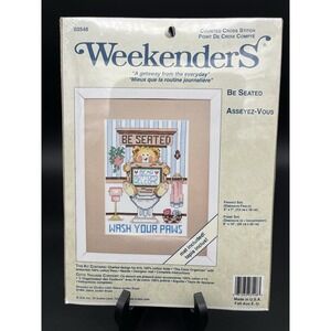 Counted Crosstitch Be Seated Weekenders Teddy Bear